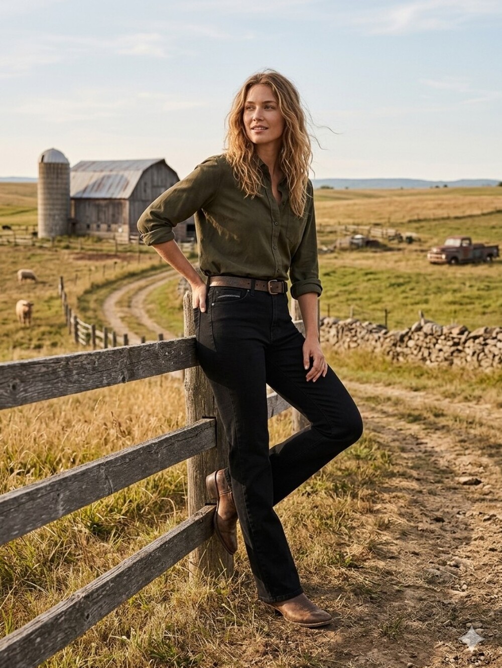 Levi's Black Flared-Leg Jeans - Picture 2 of 10